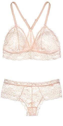 Undies Affair Bralette - 2 Piece Bralettes & Boy Thong - Racerback Everyday Bra & Underwear